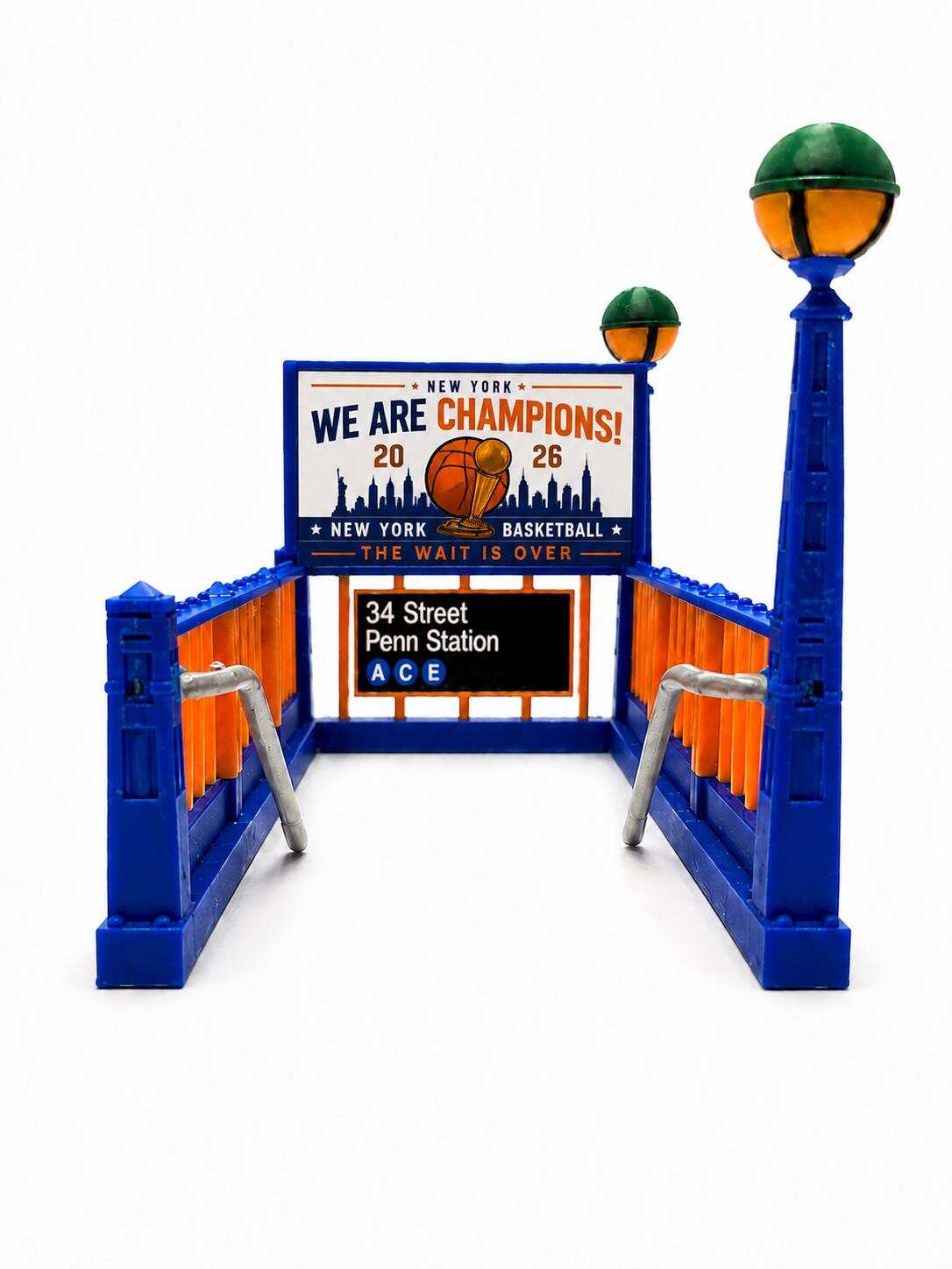 🏀🚇 NY Knicks Subway Entrance Display