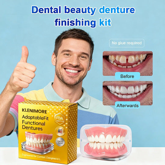 🏆Flash Sale 5K+ SOLD!✨Realistic Upper & Lower Dentures - Natural-Looking Teeth Replacement
