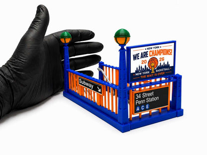 🏀🚇 NY Knicks Subway Entrance Display