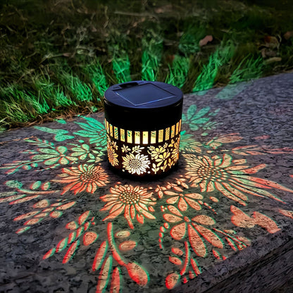 🔥Flash Sale 5K+ SOLD!✨Solar Mandala Wall Light Outdoor Garden Fence Projector Lamp Patio Ambient Decor