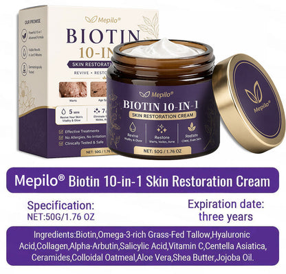 Made and Shipped from USA ✨Mepilo® Biotin 10-in-1 Skin Restoration Cream 🍀
