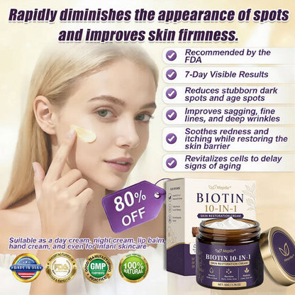 Made and Shipped from USA ✨Mepilo® Biotin 10-in-1 Skin Restoration Cream 🍀