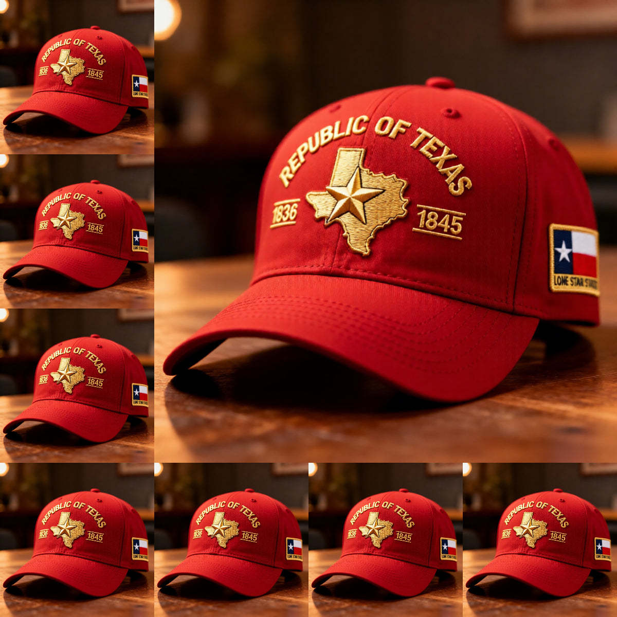 🏆Flash Sale⚡50K+ SOLD! Republic of Texas Embroidered Hat, 🔥Buy 2 FREE SHIPPING