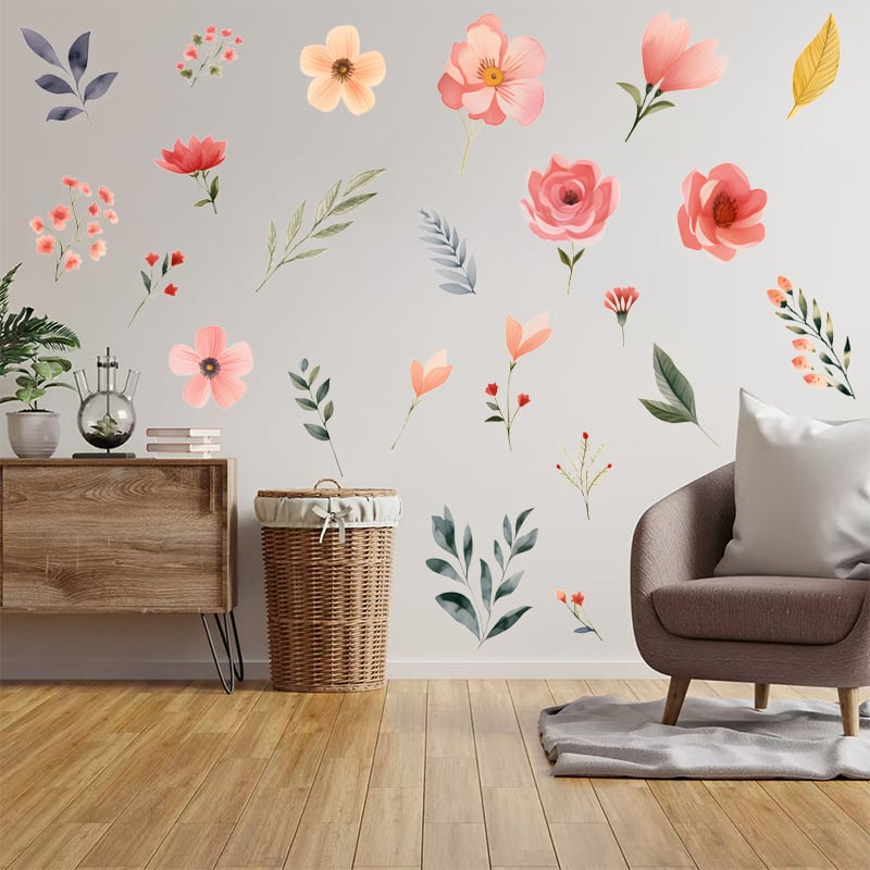 Boho Flower Wall Decals