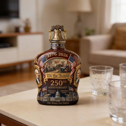 🎁Perfect Gift🔥🥃250th Anniversary Freedom Whiskey Decanter
