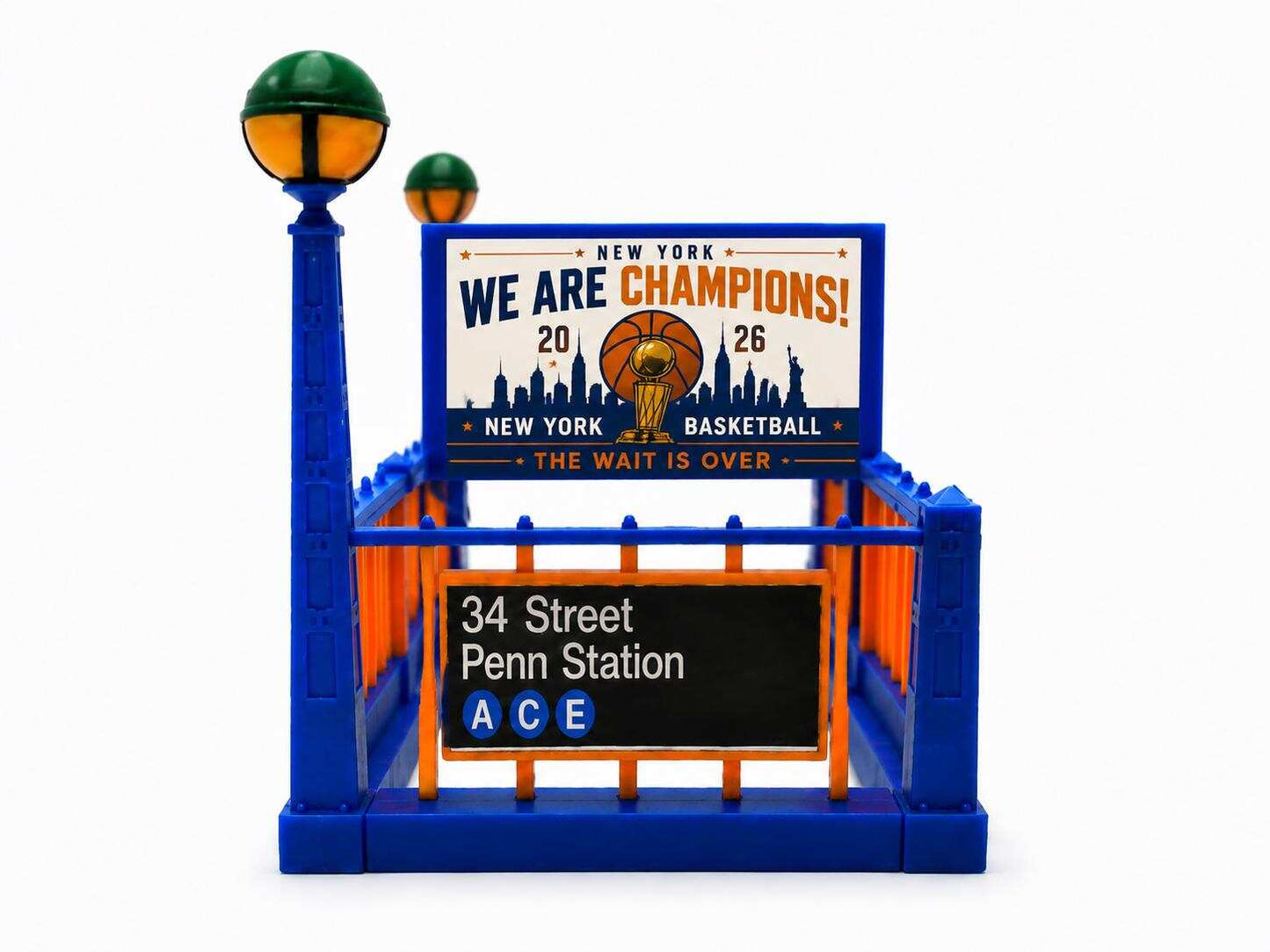 🏀🚇 NY Knicks Subway Entrance Display