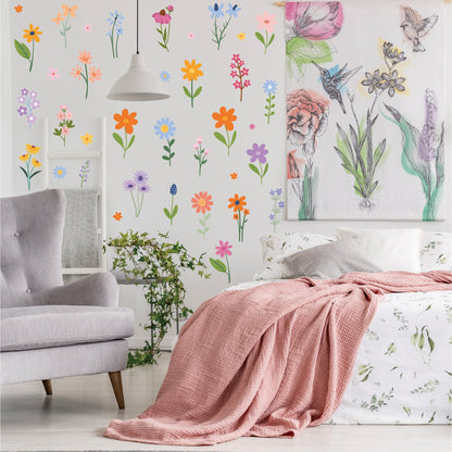 Boho Flower Wall Decals