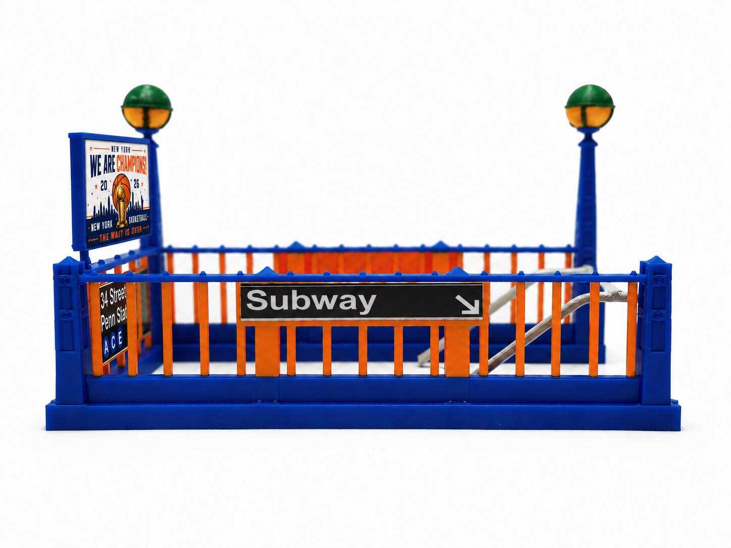 🏀🚇 NY Knicks Subway Entrance Display