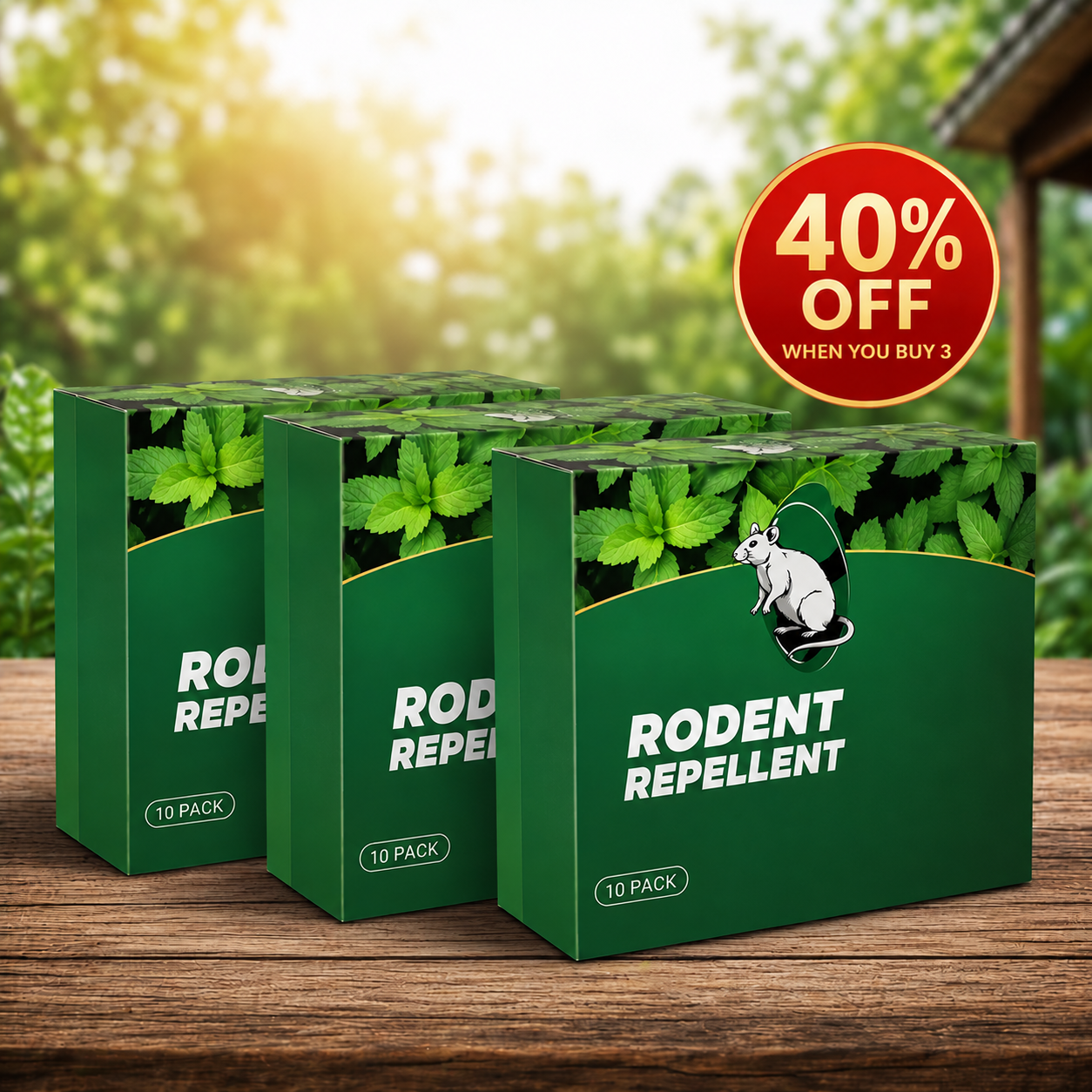 🏆Flash Sale 5K+ SOLD!🔥🟢 Natural Peppermint Rodent Repellent Tablets – 10 Pack