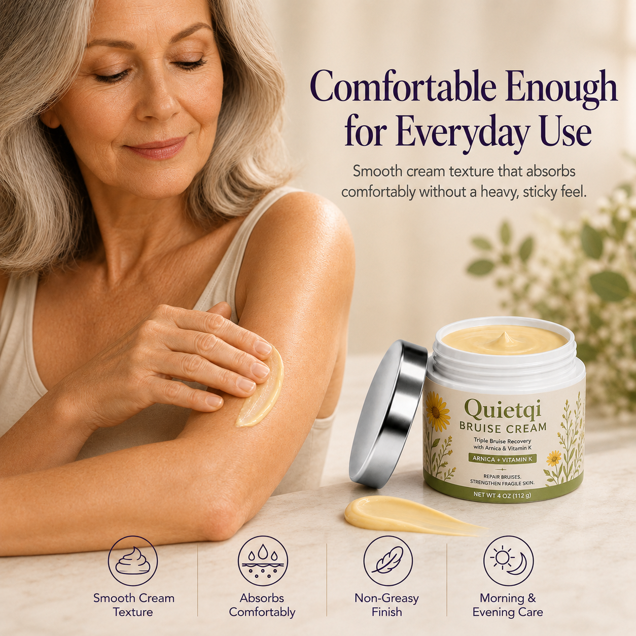 ⭐ Trusted by 100,000+ Customers – Quietqi Bruise Recovery Cream