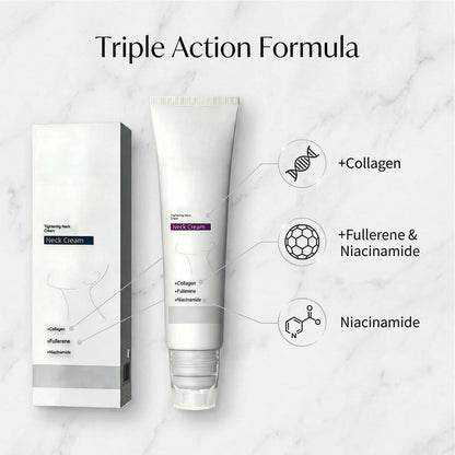 🔥LAST DAY 49% OFF🔥Collagen Fullerene Neck Cream -Tighten and Lift Firming Neck Cream,Neck Firming Cream for Crepey Skin,Reduces Wrinkles