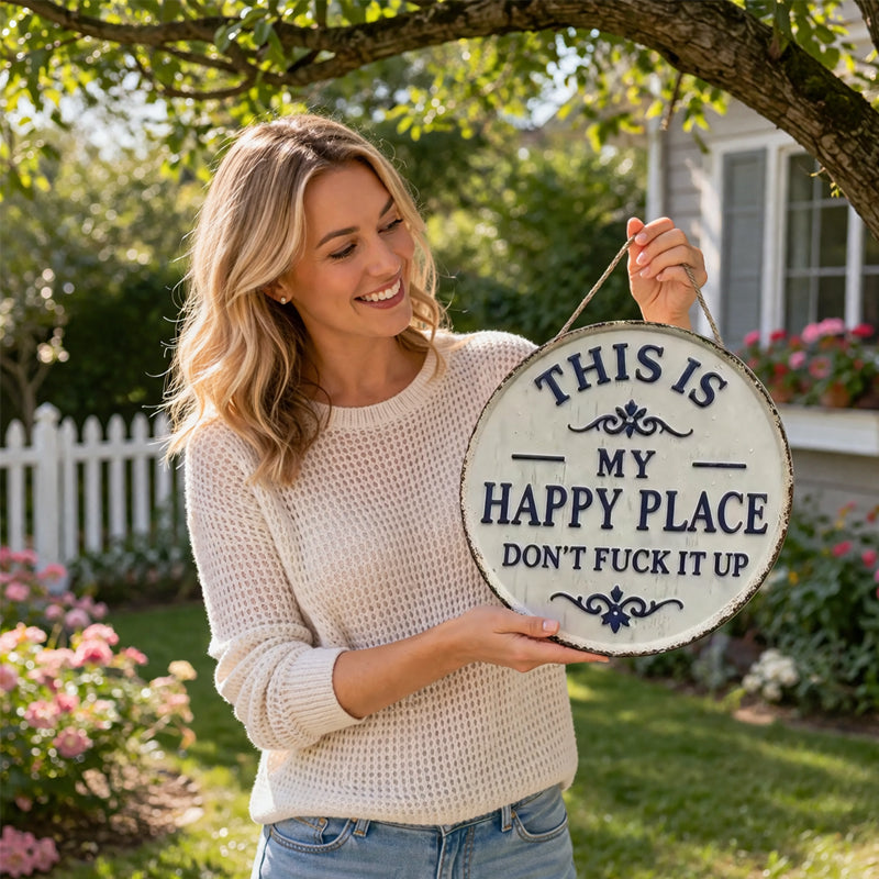 🔥Last Day 50% OFF🔥“This Is My Happy Place” Door Sign