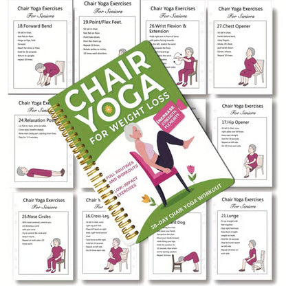 🏆Flash Sale 5K+ SOLD!🔥The Complete Guide to Chair Yoga for Seniors Over 60: 40+ Low-Impact Easy Exercises to Restore Strength, Mobility, Balance, and Lose Weight