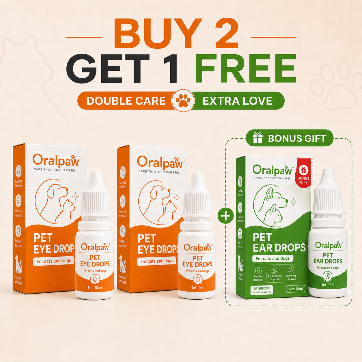 Pet Eye Drops for Cats & Dogs｜Gentle Daily Care