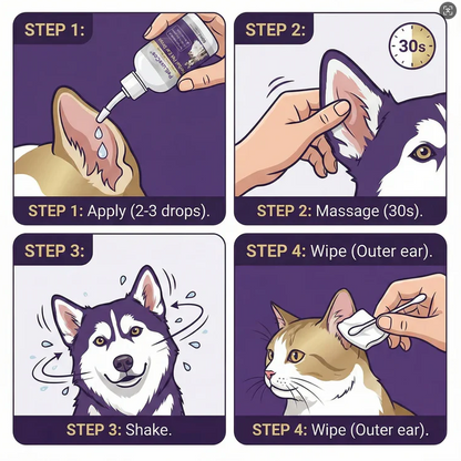 🏆Flash Sale⚡5K+ SOLD! PetLuxeCos Herbal Pet Ear Drops🎉Special limited-time discount