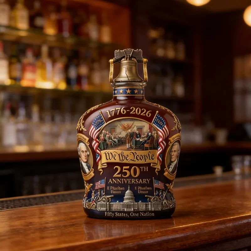 🎁Perfect Gift🔥🥃250th Anniversary Freedom Whiskey Decanter