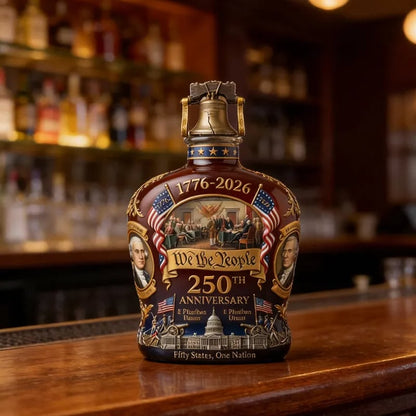 🎁Perfect Gift🔥🥃250th Anniversary Freedom Whiskey Decanter