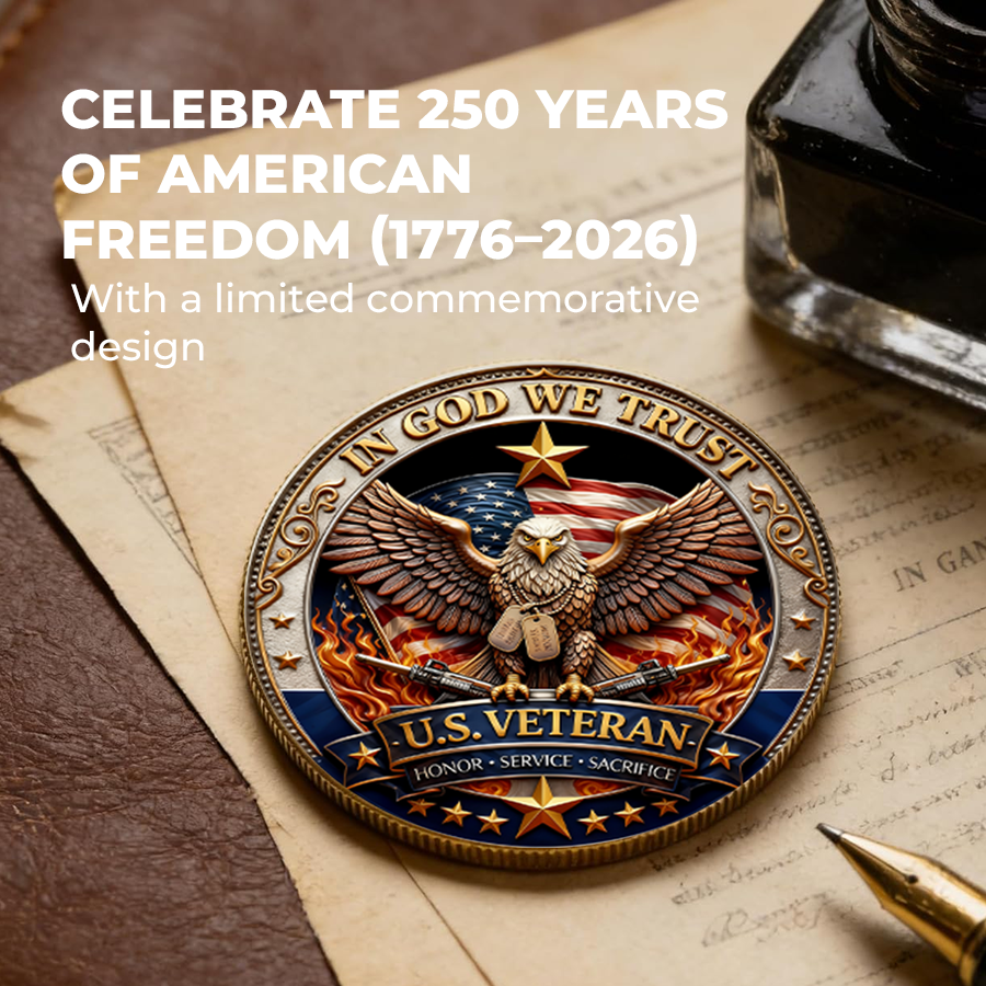 Veteran coin gift display