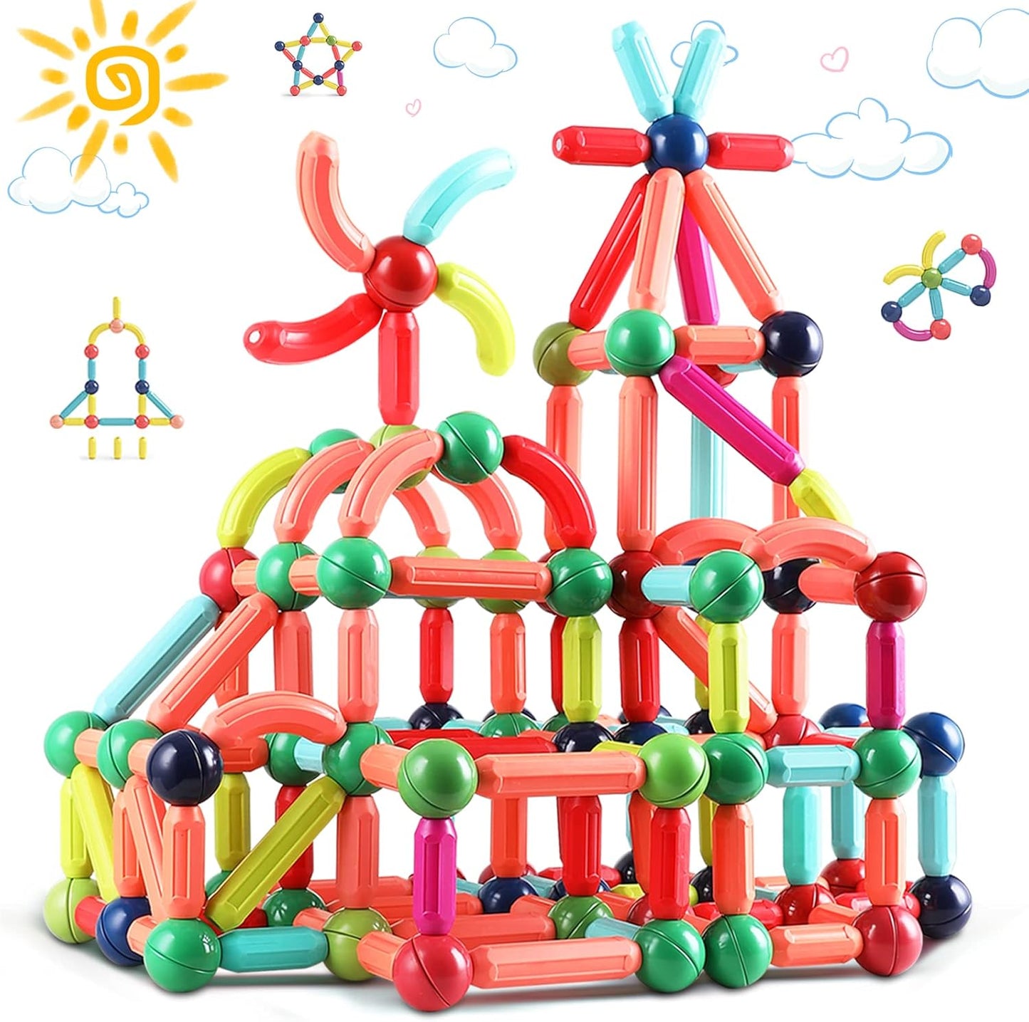 🔥LAST DAY 50% OFF - Magnetic IQ Building Stick Set