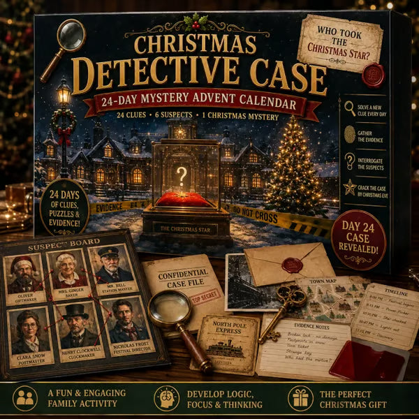⏳ Last Day 50% OFF – 🎁✨ 24-Day Mystery Adventure Advent Calendar Collection | 24 Clues, Hands-On Puzzles & One Final Reveal