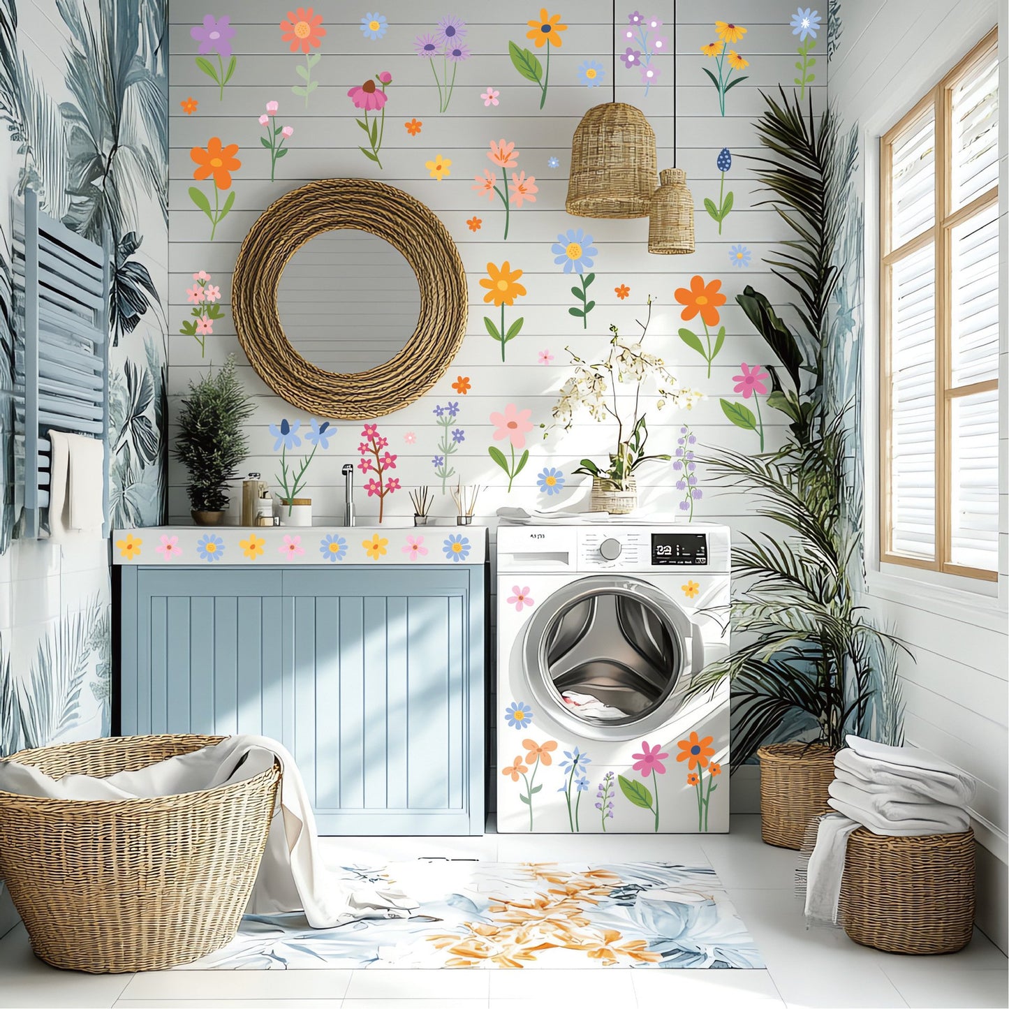 Boho Flower Wall Decals