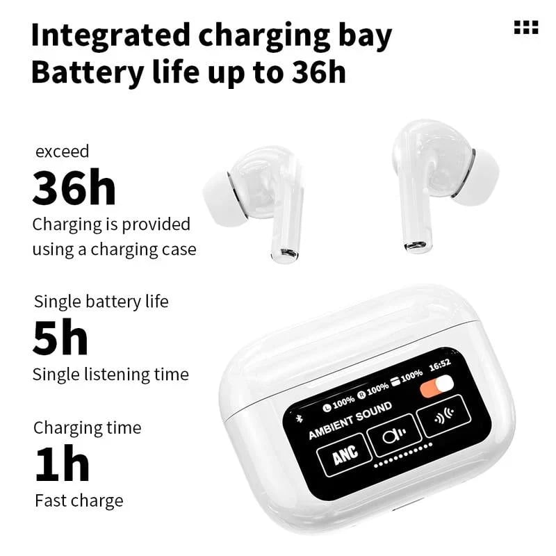 New Bluetooth Earbuds With Full Color Display