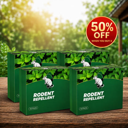🏆Flash Sale 5K+ SOLD!🔥🟢 Natural Peppermint Rodent Repellent Tablets – 10 Pack