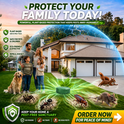 🏆Flash Sale 5K+ SOLD!🔥🟢 Natural Peppermint Rodent Repellent Tablets – 10 Pack