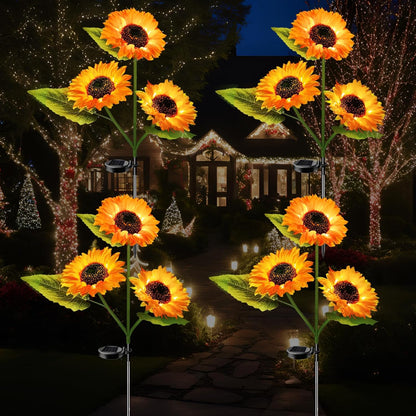 🔥LAST DAY 49% OFF - Solar Powered Sunflower Garden Lights