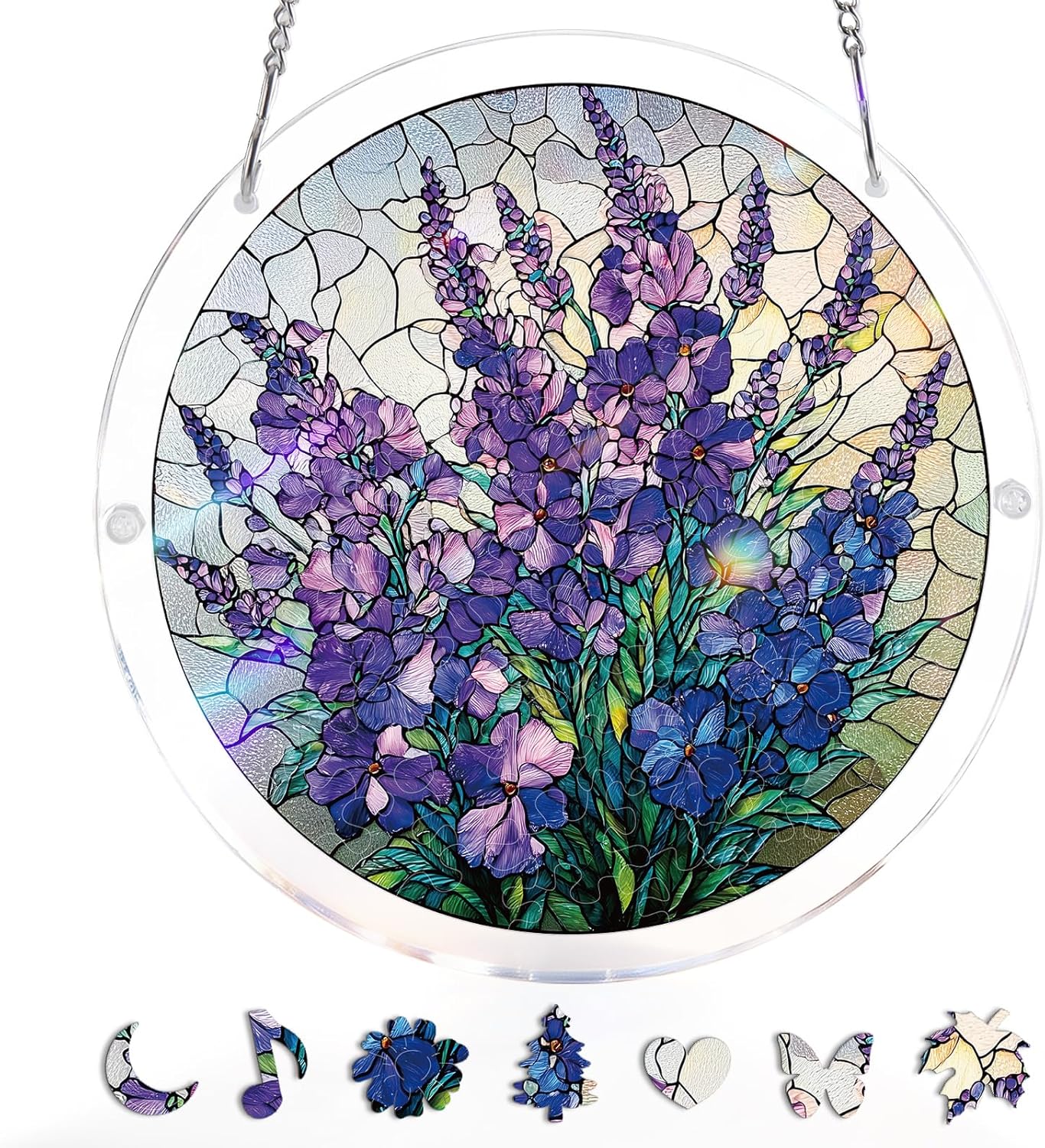 🧩 Acrylic Puzzle Hanging Ornament | Indoor & Yard Decor