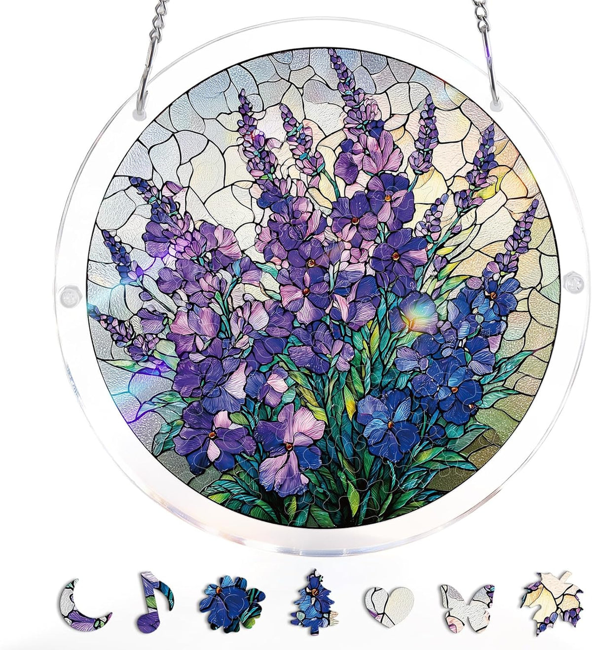 🧩 Acrylic Puzzle Hanging Ornament | Indoor & Yard Decor