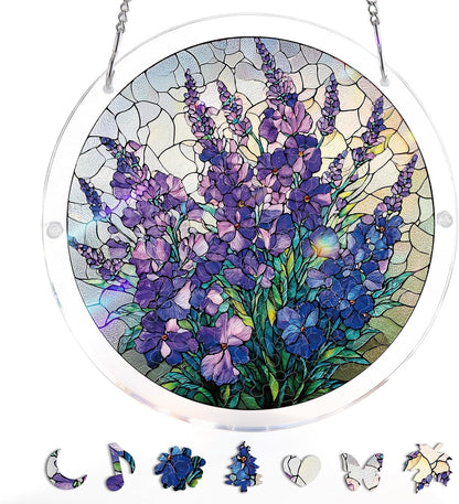 🧩 Acrylic Puzzle Hanging Ornament | Indoor & Yard Decor