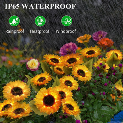 🔥LAST DAY 49% OFF - Solar Powered Sunflower Garden Lights