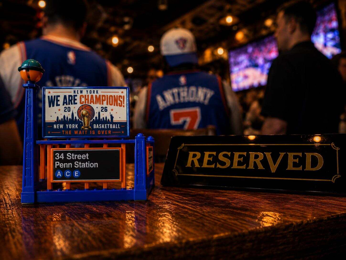 🏀🚇 NY Knicks Subway Entrance Display