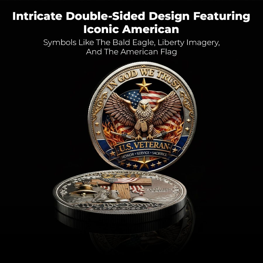 Veteran tribute coin product detail