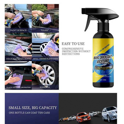 🏆Flash Sale⚡5K+ SOLD! Tryzovira Car Nano quick-coat restore-Coating Spray