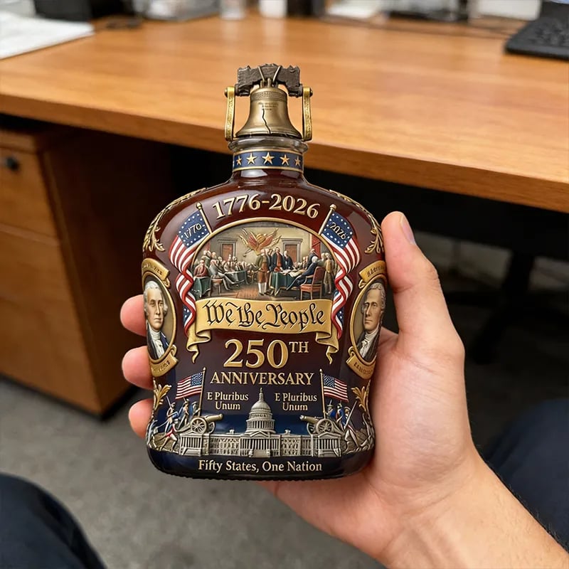 🎁Perfect Gift🔥🥃250th Anniversary Freedom Whiskey Decanter