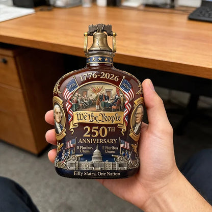 🎁Perfect Gift🔥🥃250th Anniversary Freedom Whiskey Decanter
