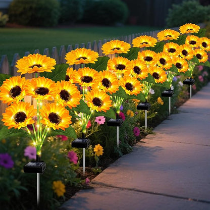 🔥LAST DAY 49% OFF-🌞Solar LED Sunflower Garden Lights-29.6inch/74cm