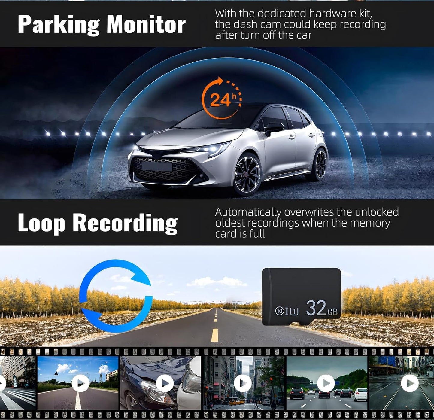 1080P HD IR Night Vision G-sensor Camera