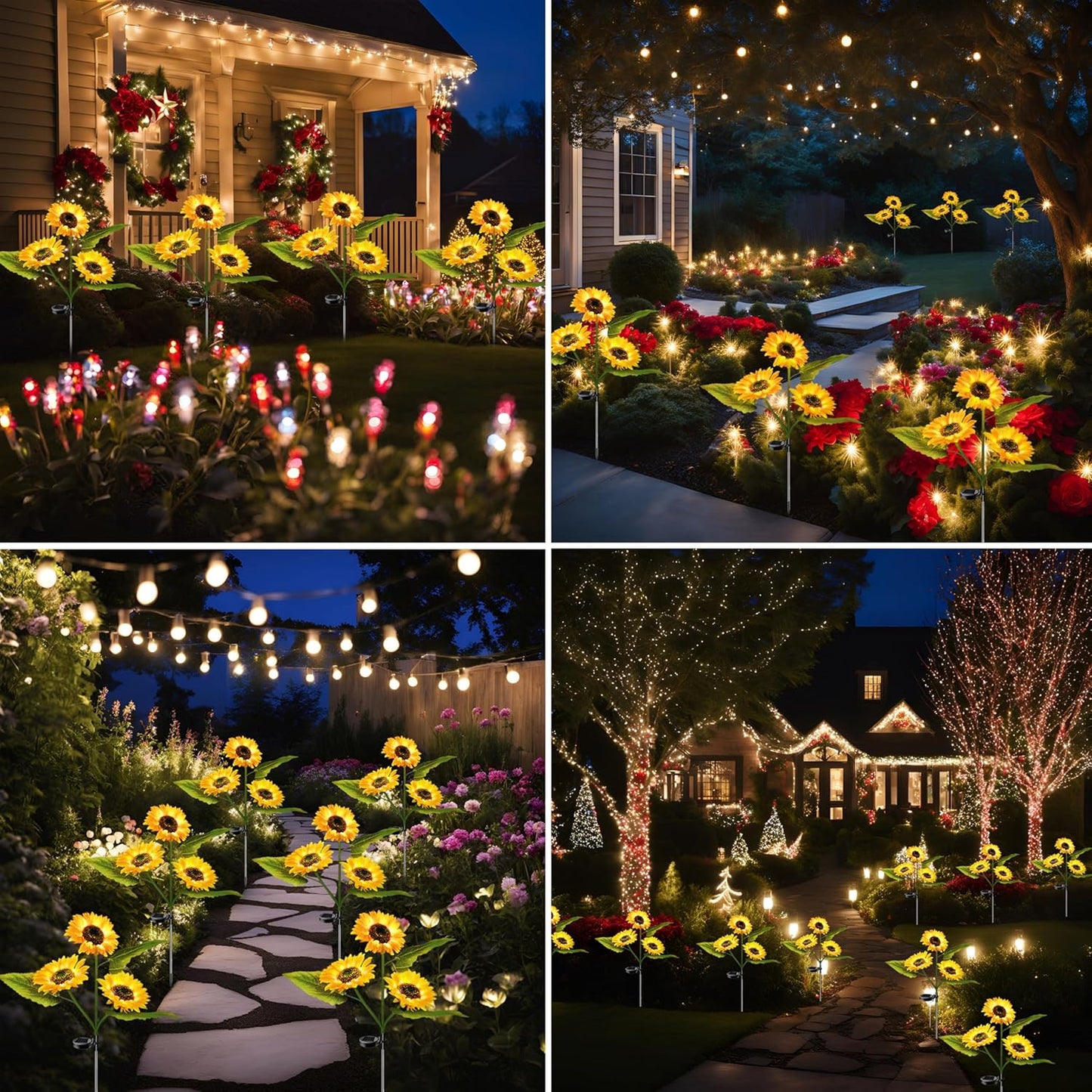 🔥LAST DAY 49% OFF - Solar Powered Sunflower Garden Lights