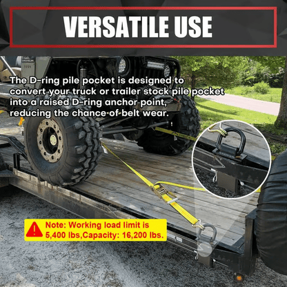 Heavy-Duty Removable D-Ring Tie Down for Utility Trailers