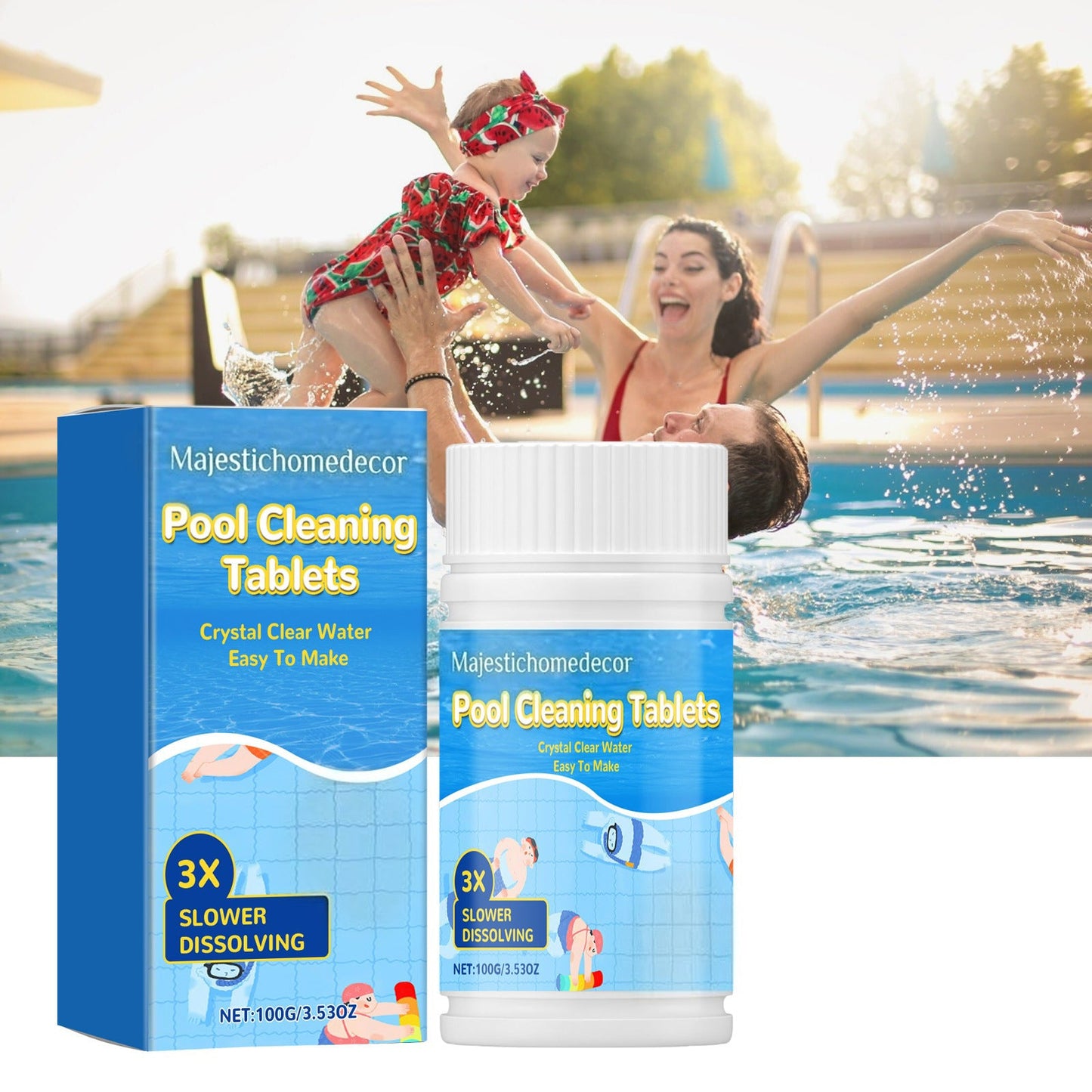 💥🏖️The Next-Gen Pool Purifier is here ✨ 2X Stronger Algae Control, Gentle & Safe for Kids! 👨‍👩‍👧‍👦