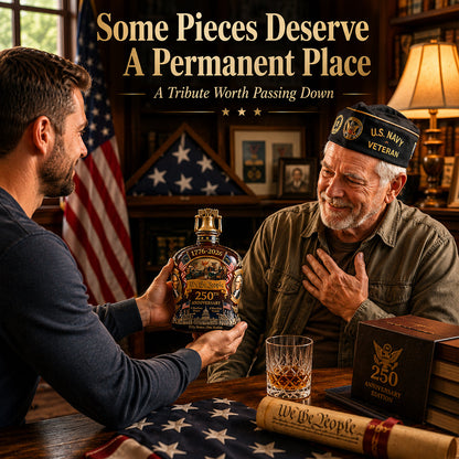 🎁Perfect Gift🔥🥃250th Anniversary Freedom Whiskey Decanter