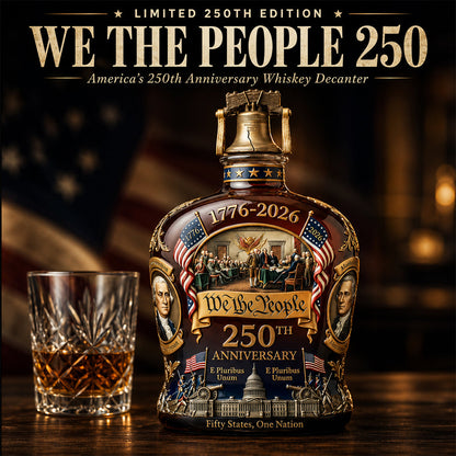 🎁Perfect Gift🔥🥃250th Anniversary Freedom Whiskey Decanter