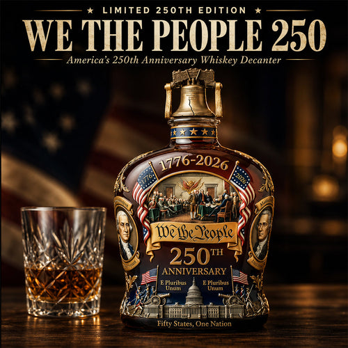 🎁Perfect Gift🔥🥃250th Anniversary Freedom Whiskey Decanter