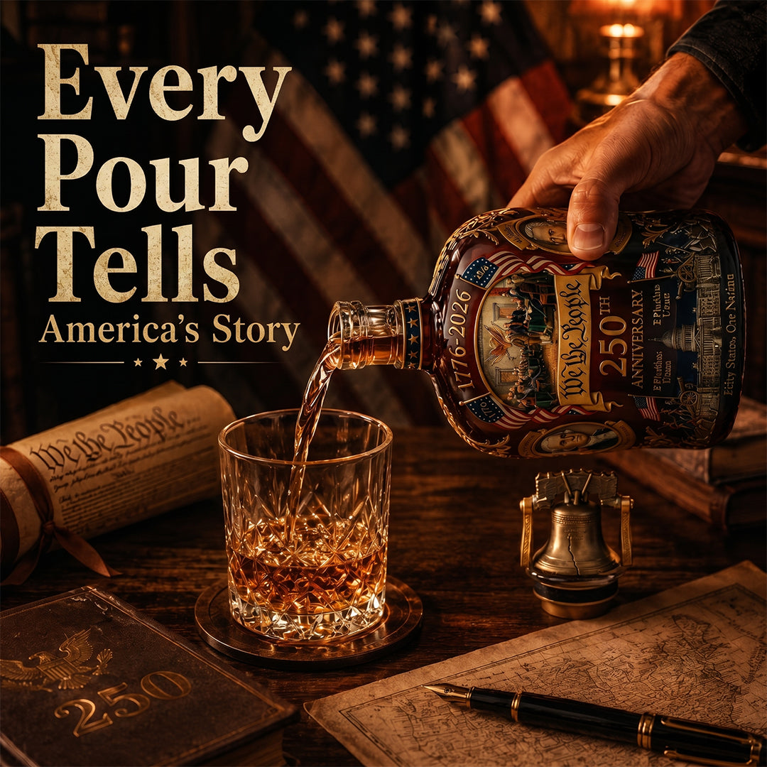 🎁Perfect Gift🔥🥃250th Anniversary Freedom Whiskey Decanter
