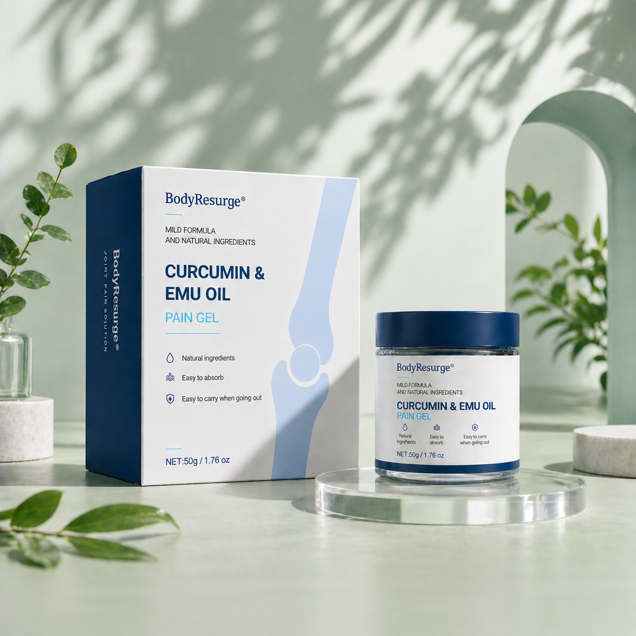 🔥Limited time 50% OFF🔥BodyResurge Curcumin & Emu Oil Pain Gel