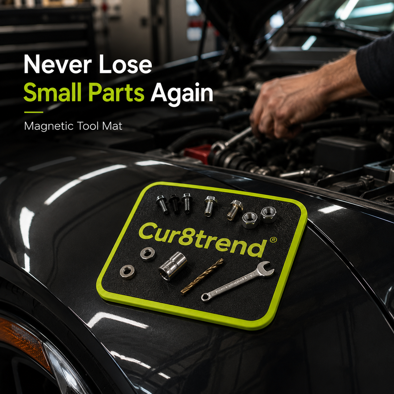 Flexible Magnetic Tool Mat & Tray Holder