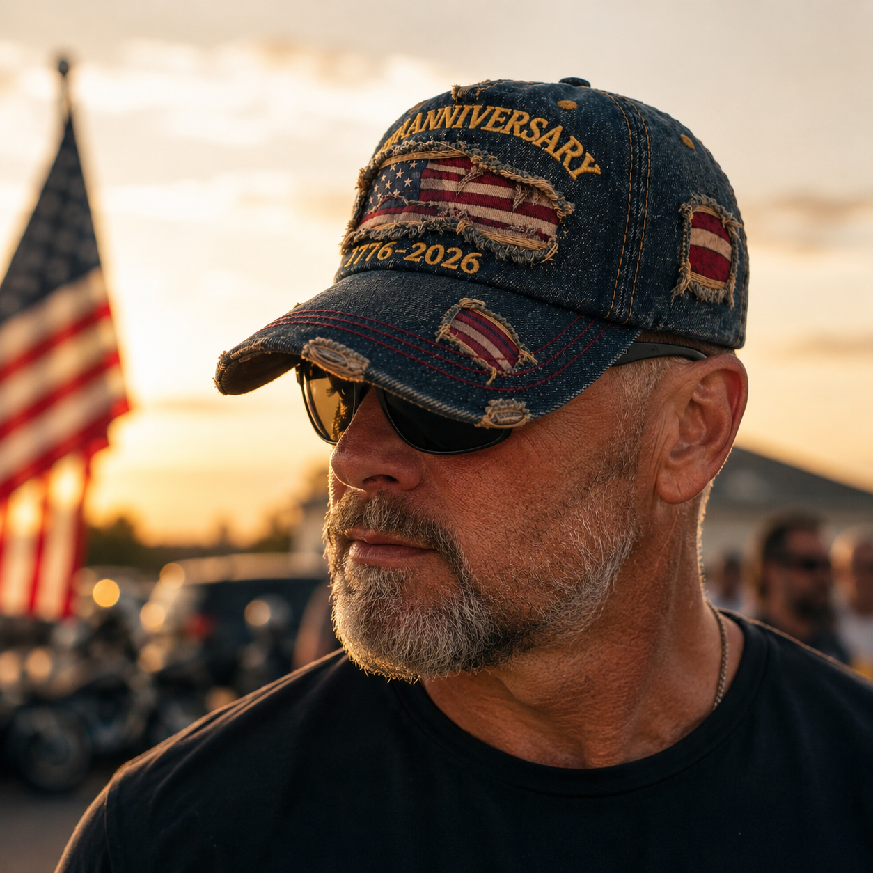 🇺🇸 250th Anniversary Patriotic Denim Hat
